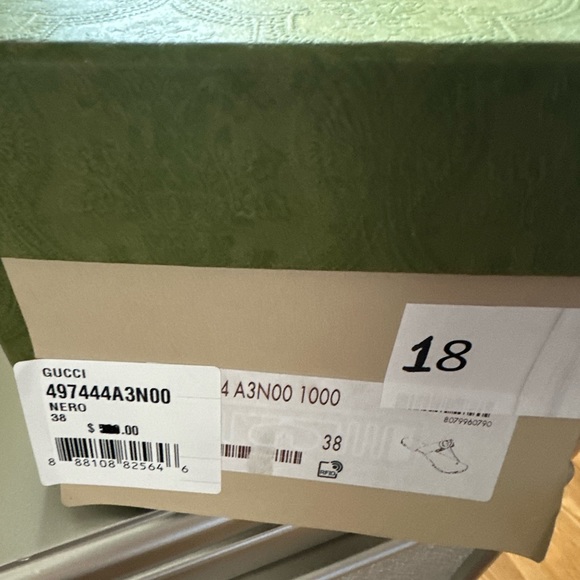 NEW LEATHER THONG SANDAL WITH DOUBLE G - Picture 4 of 5